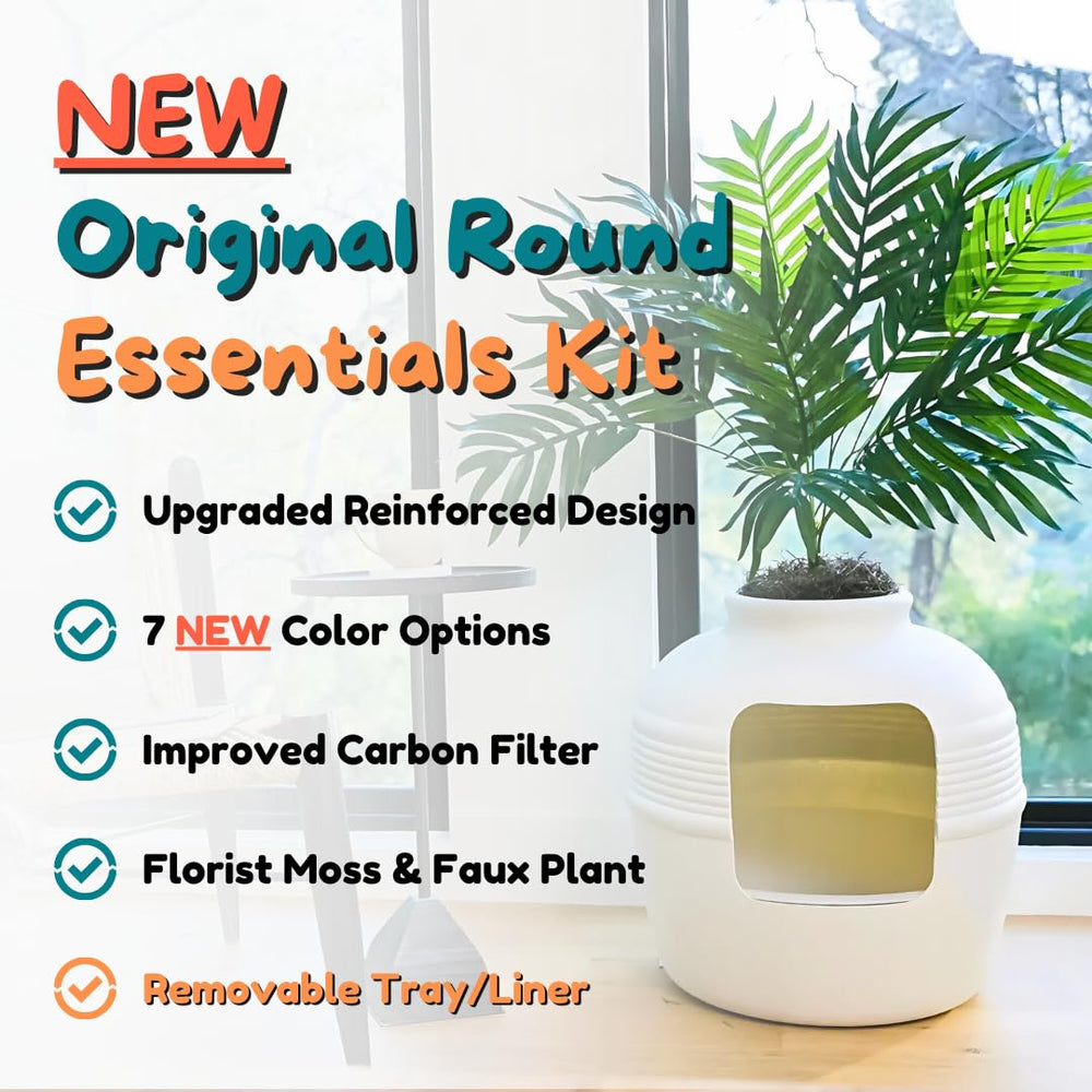 Good Pet Stuff Hidden Litter Box Planter removable liner showcasing easy cleaning