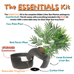 Good Pet Stuff Hidden Litter Box Planter—removable liner feature supports quick, clean litter changes