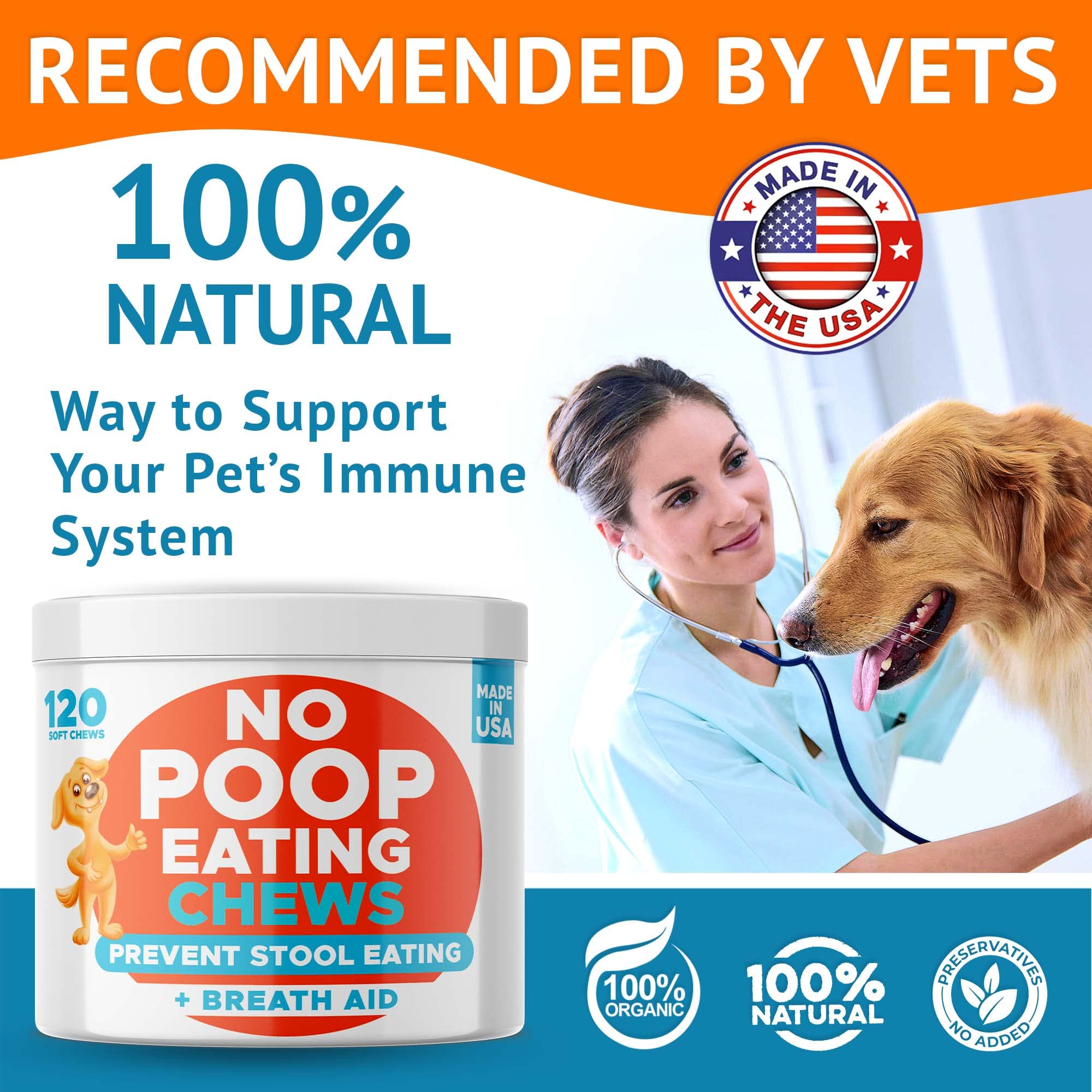 GOODGROWLIES 120-soft-chews per jar offer long-lasting stool-eating deterrence.
