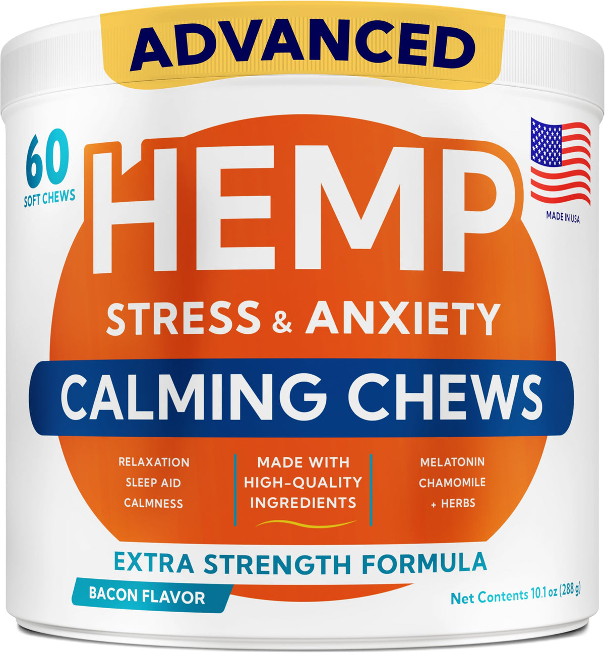 GOODGROWLIES Advanced Calming Chews in packaging help dogs stay calm during storms