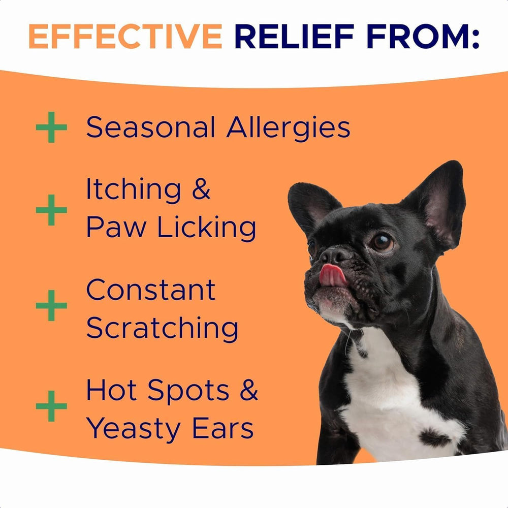 GOODGROWLIES Dog Allergy Relief Chews close-up texture showing soft biteability for easy chewing.