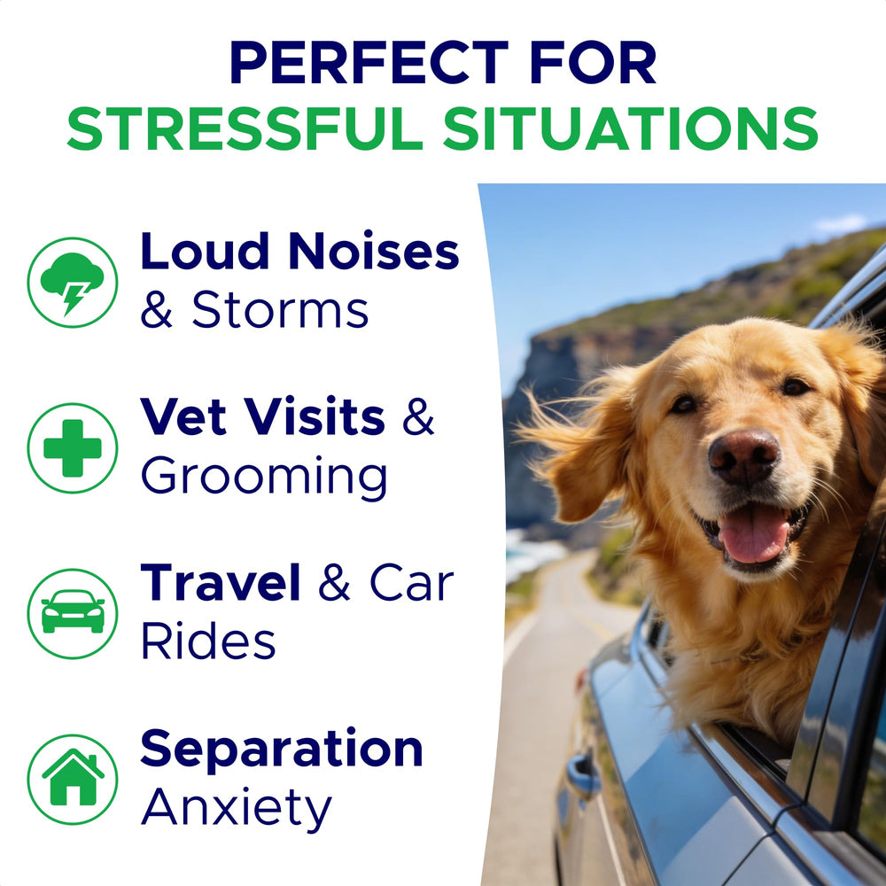 GOODGROWLIES dog calming treats package front for anxious dogs