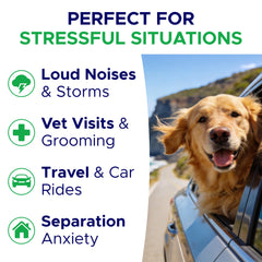 GOODGROWLIES dog calming treats package front for anxious dogs