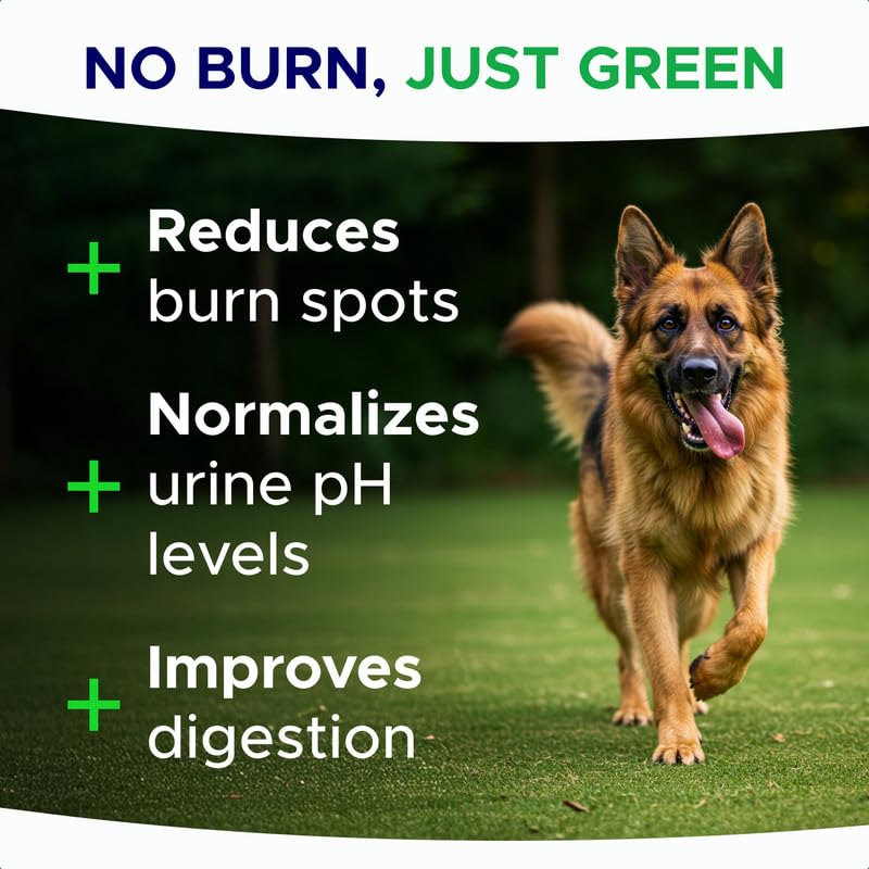 GOODGROWLIES grass protection dog treat pack highlighting safer lawn color