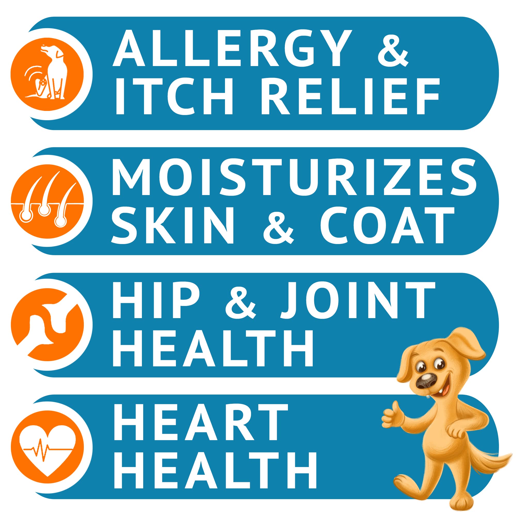 GOODGROWLIES Omega3 dog chews closeup showing tasty bites for daily allergy support.