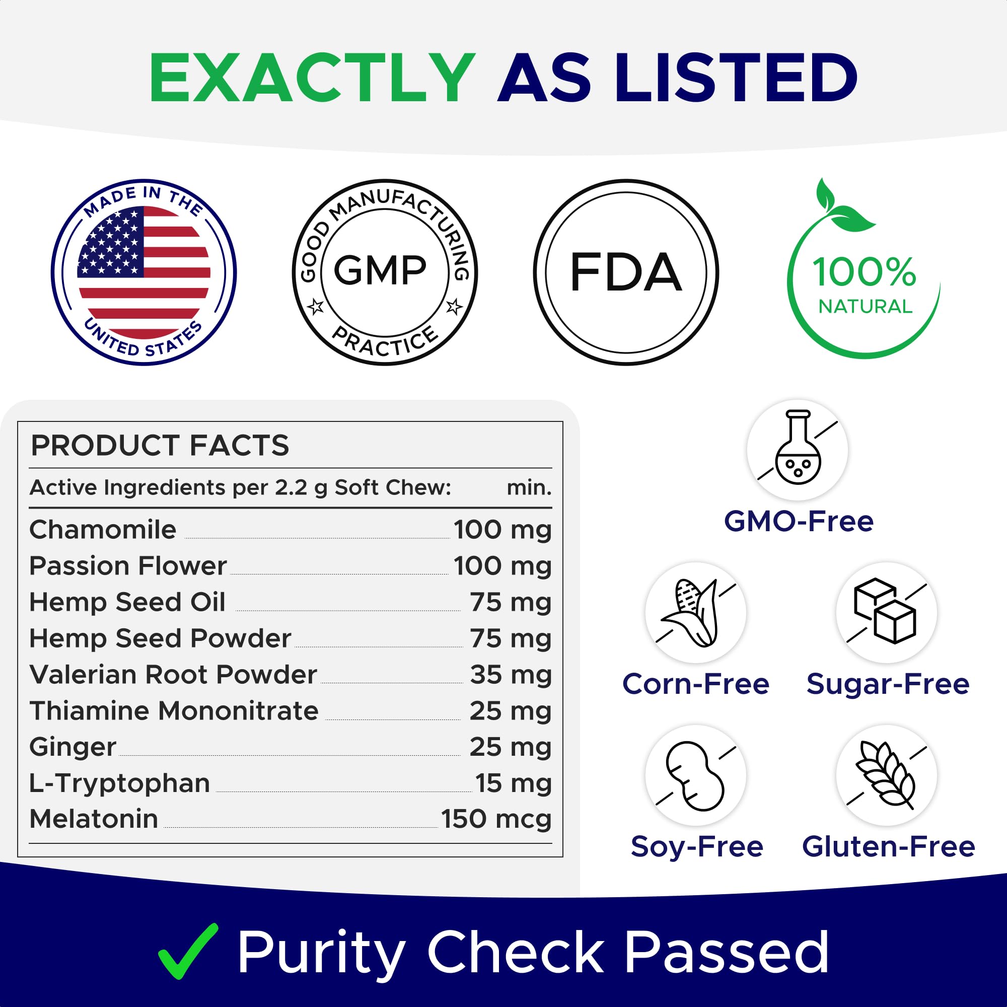 GOODGROWLIES USA-made label highlighting quality and safety