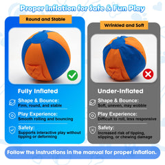 Goodleben Herding Ball hidden zipper design protects play.