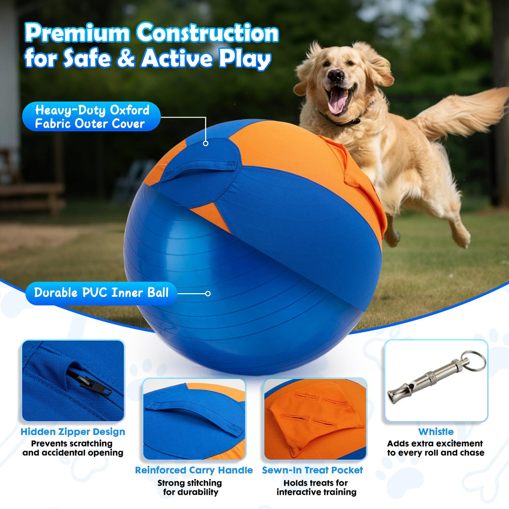 Goodleben Herding Ball Oxford outer layer protects against wear.