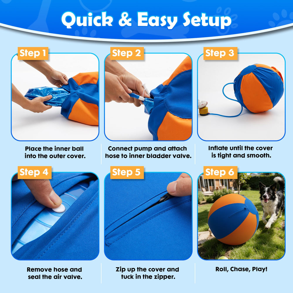 Goodleben Herding Ball whistle included supports training and recall.