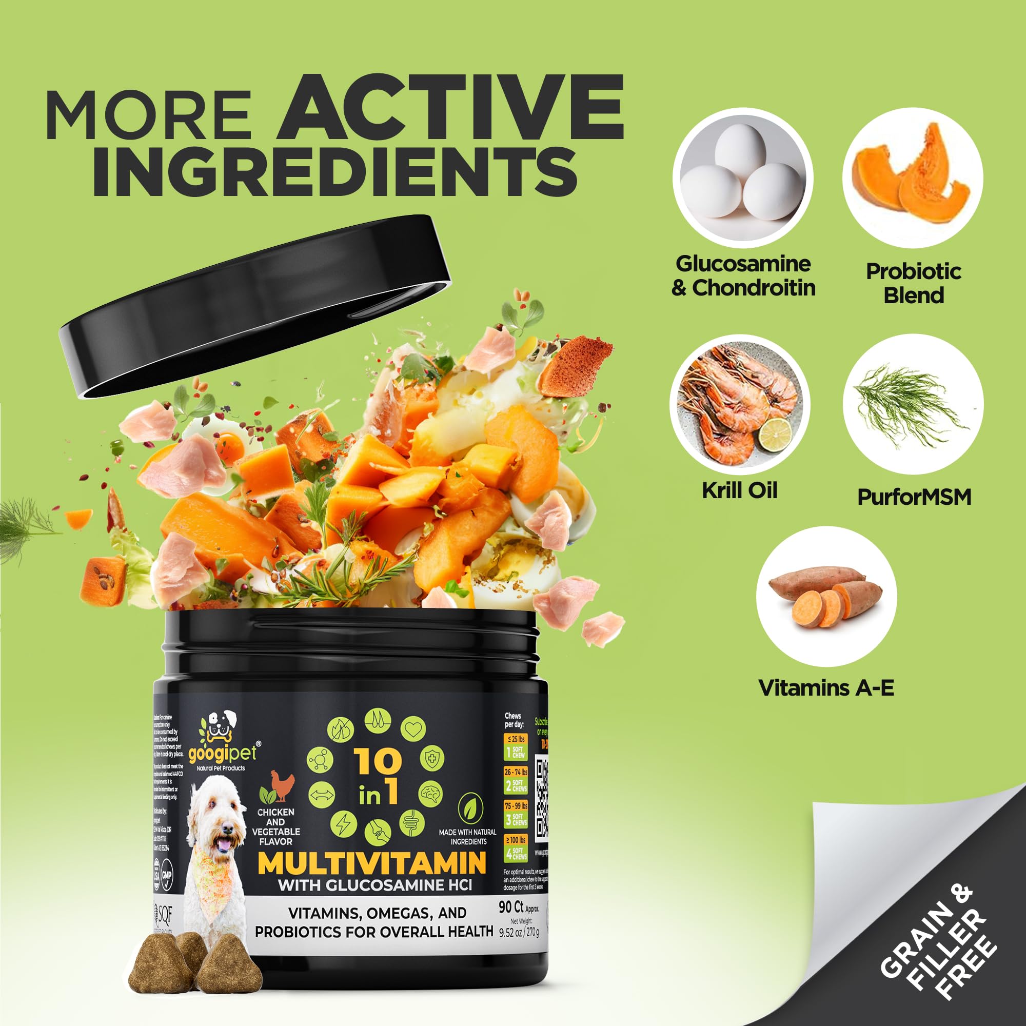 Googipet egg nutrient blend supporting tummy comfort and nutrient absorption