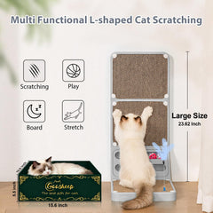 Goosheep cat scratcher box inside-out reveals second scratcher option.