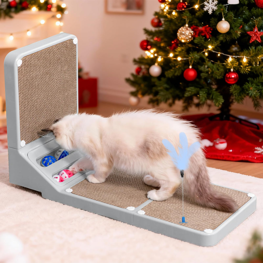Goosheep cat scratching board pp material is durable and washable.
