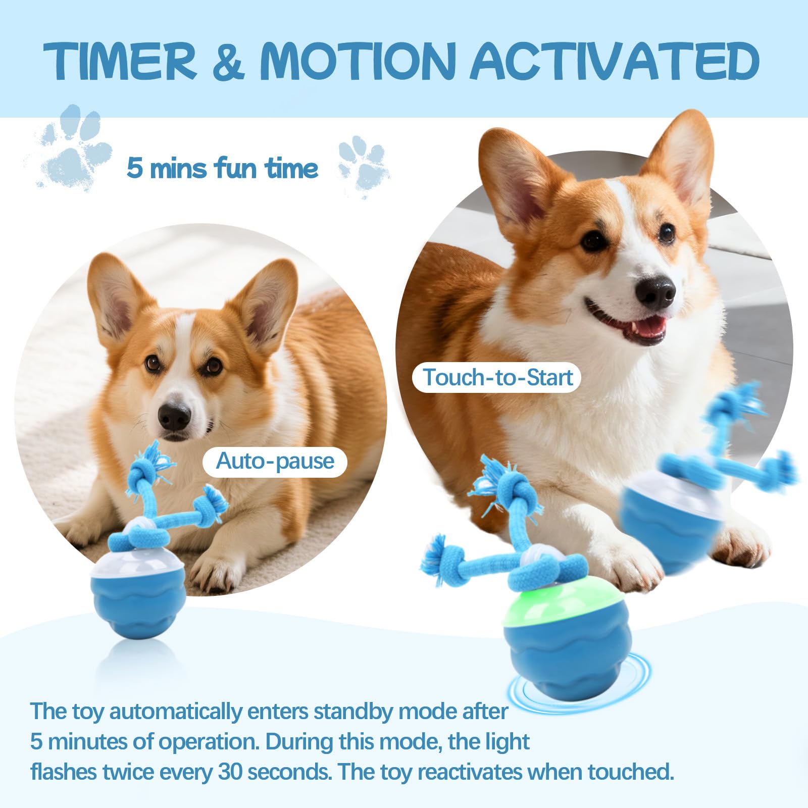 Goosheep dog toy with light-up feature enhances nighttime or low-light play.