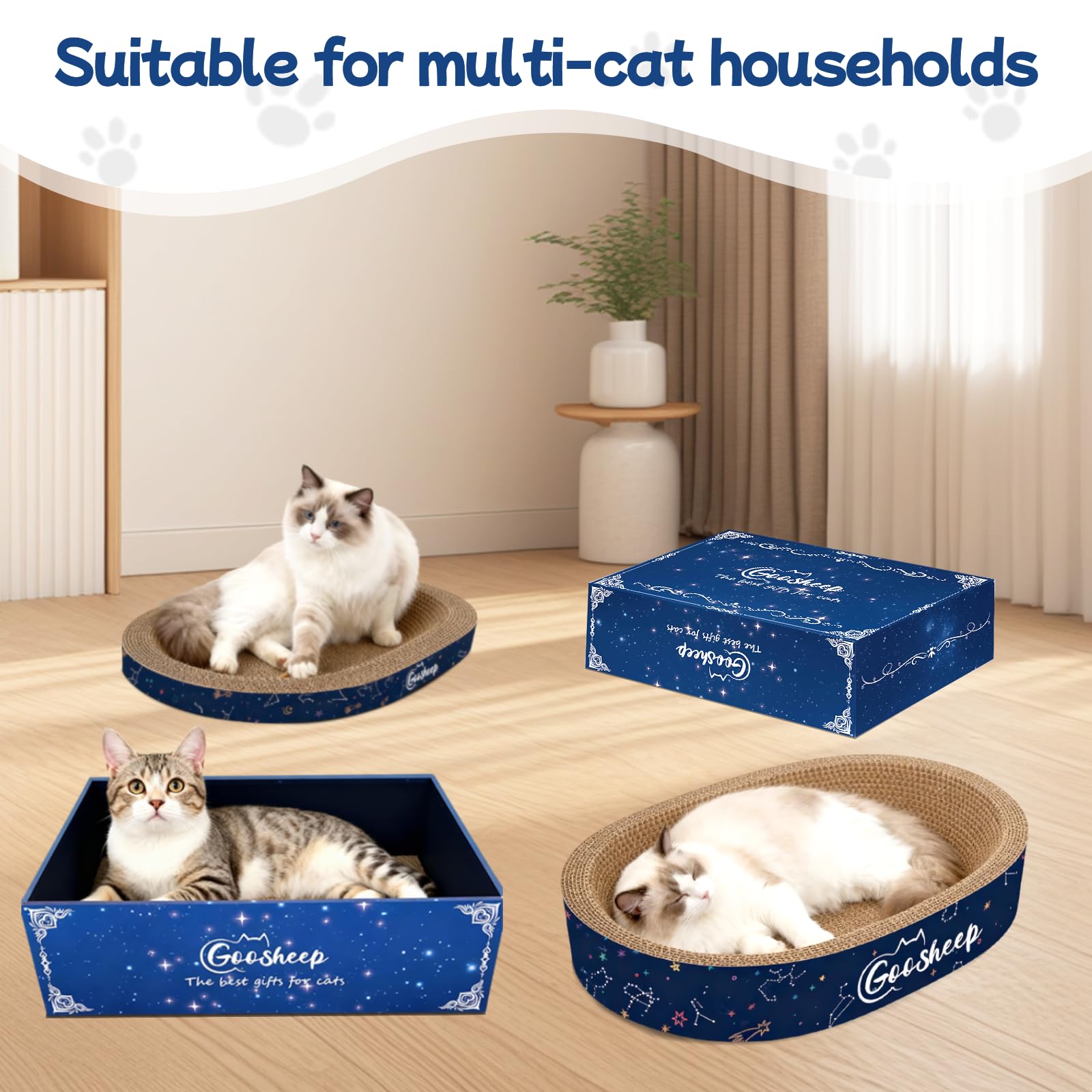 Goosheep versatile multi-cat play area promotes activity