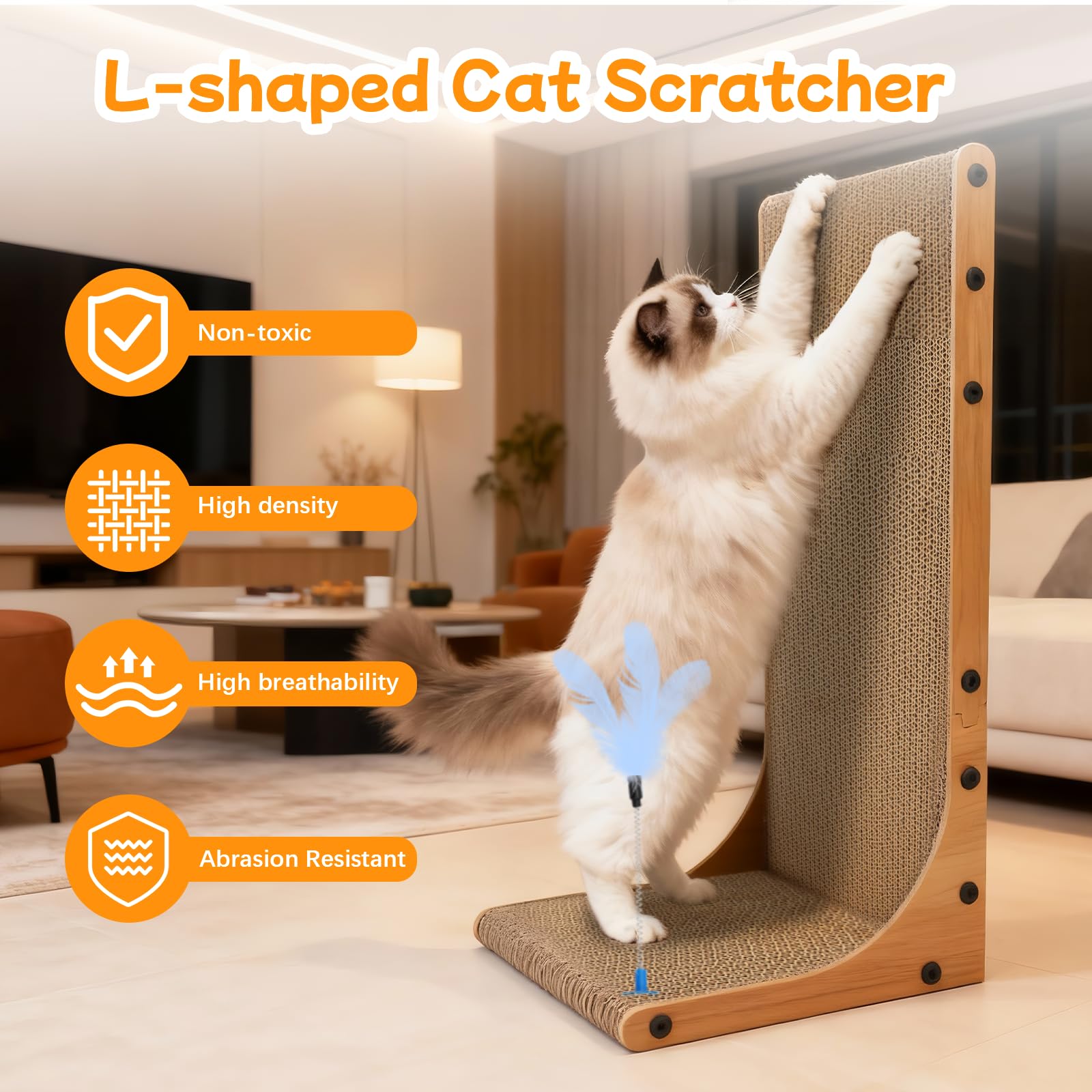 Goosheep wall and floor saver with L-shaped design reduces furniture scratches.
