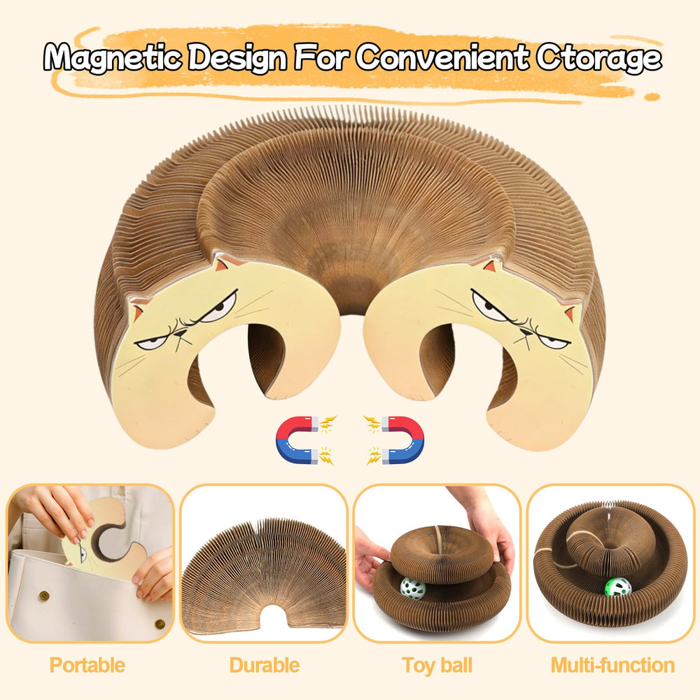 Goosheep wavy-pattern scratcher encourages varied play and scratching.