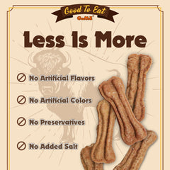 Gootoe buffalo bites suited for puppies and small dogs.