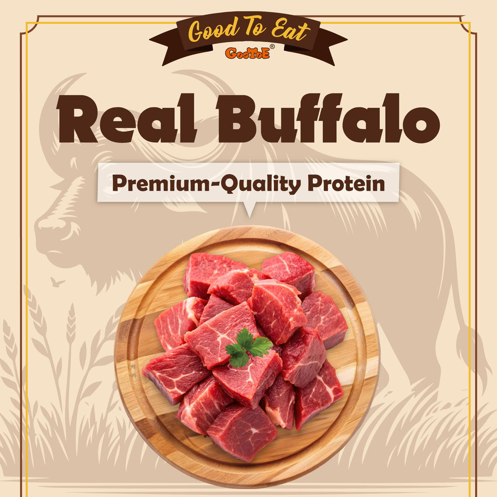 Gootoe buffalo bites bone-shaped treats ideal for training rewards.