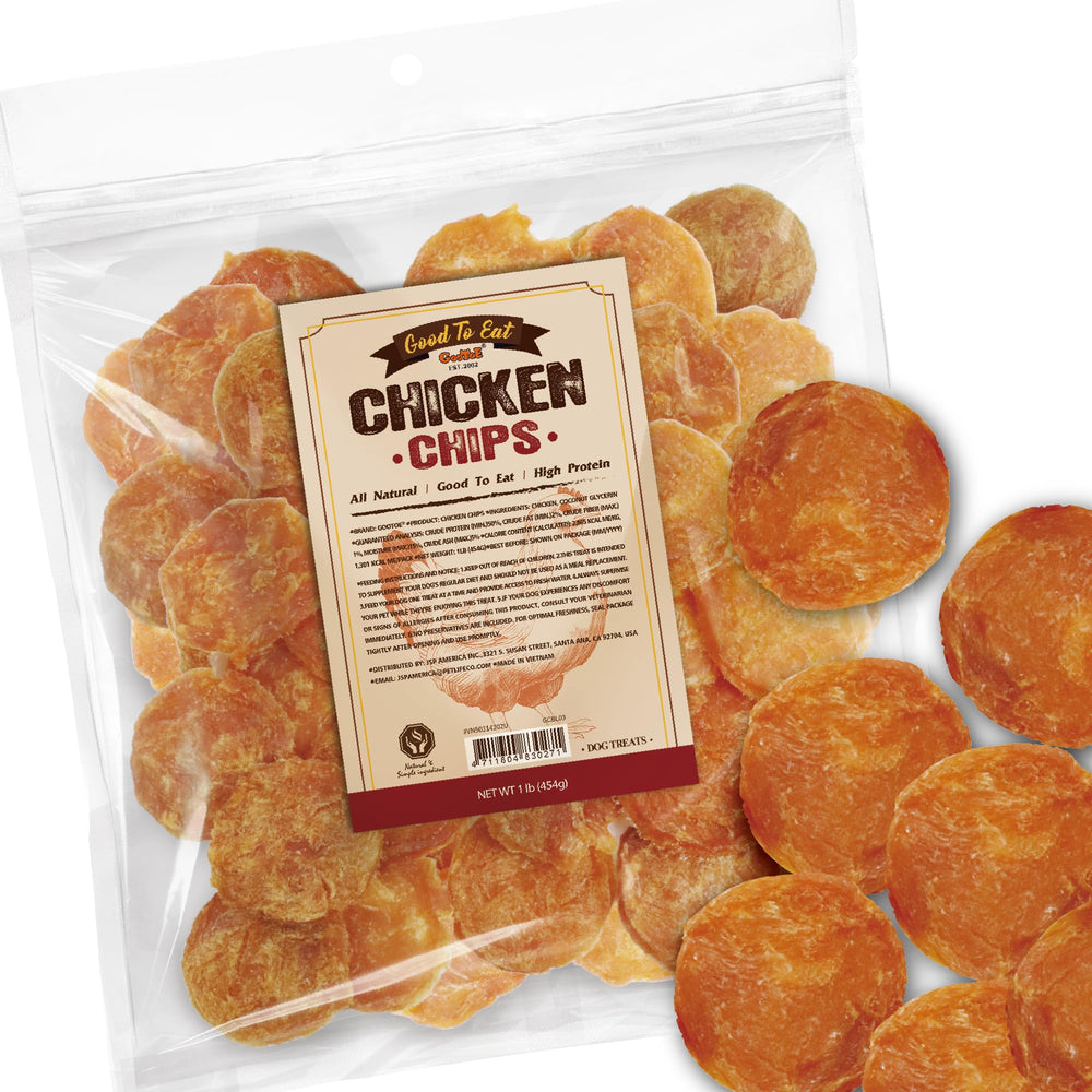 Gootoe chicken jerky packaging shown as training rewards
