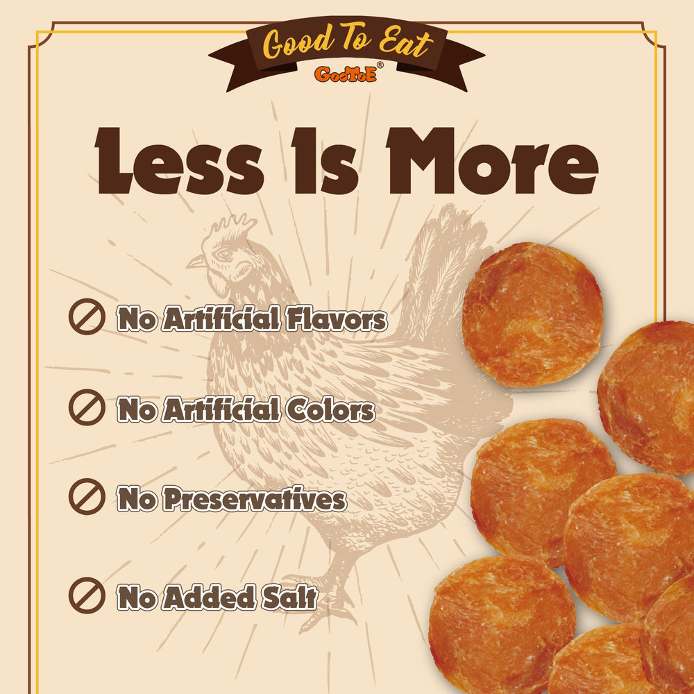 Gootoe gluten-free ingredients for dog treats on label