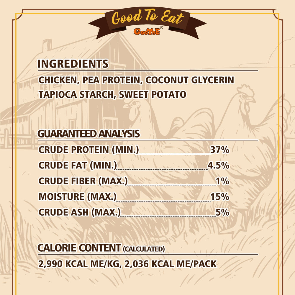 Gootoe gluten-free hypoallergenic jerky tray signals allergy-friendly choice.