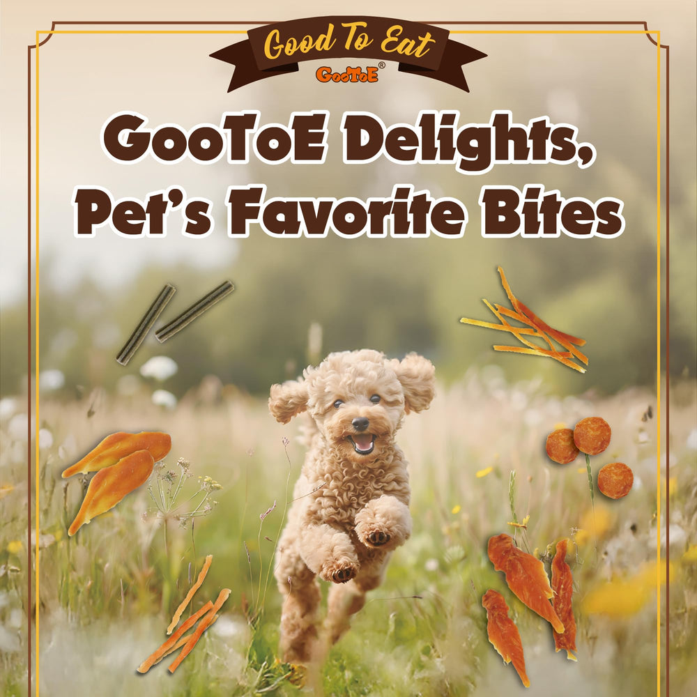 Gootoe hypoallergenic texture label signals gentle options for sensitive dogs.