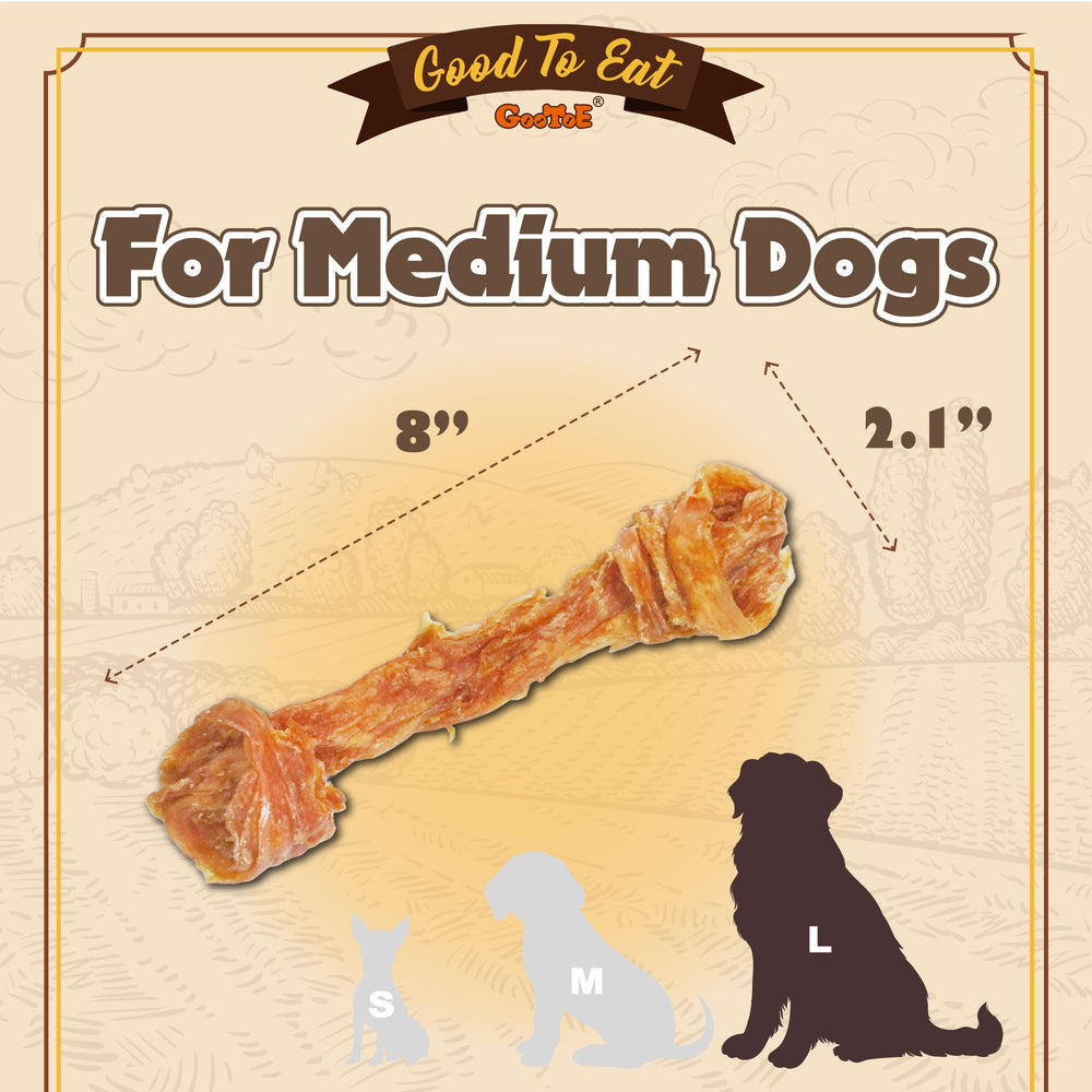 Gootoe turkey tendon chew extended chewing session for energetic dogs.