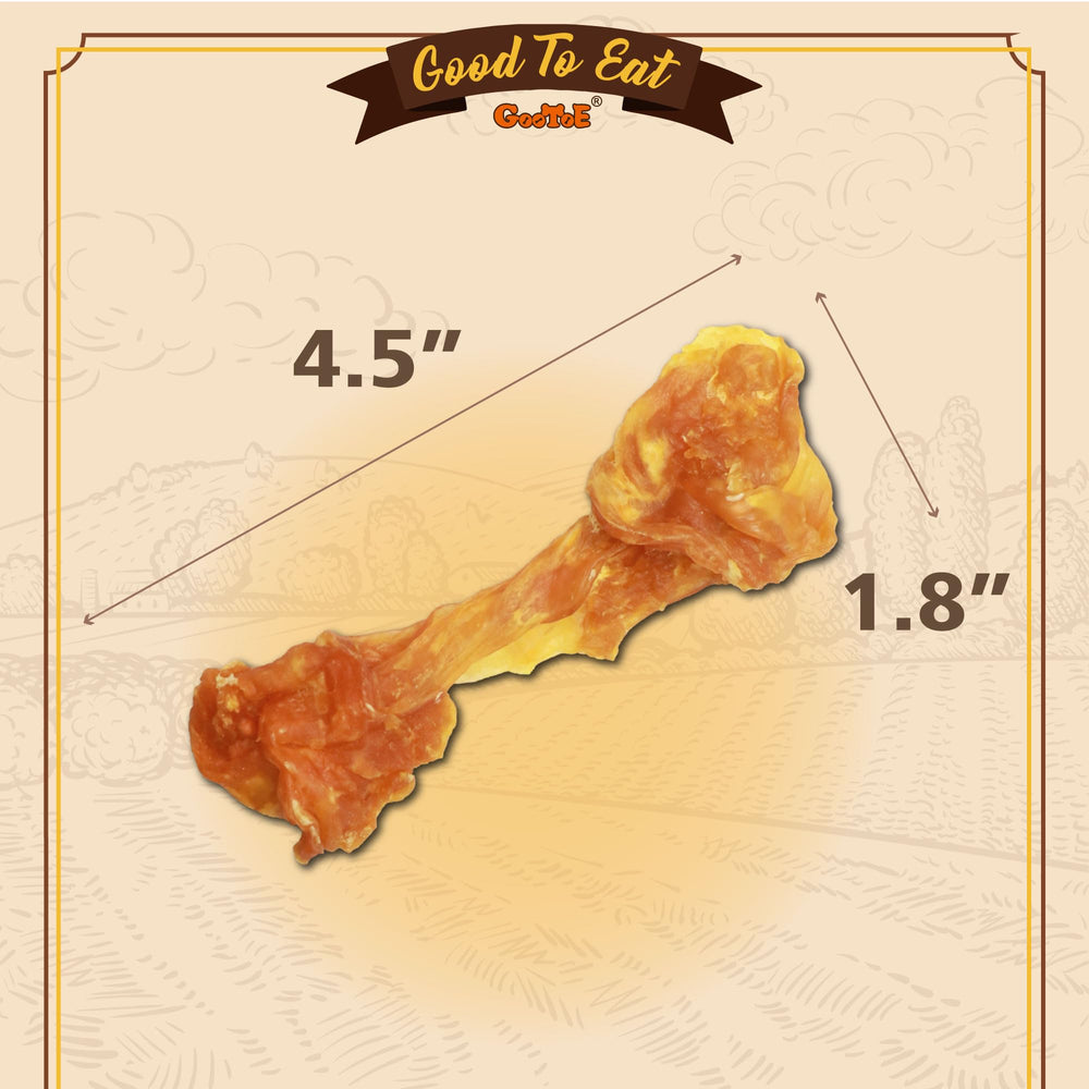 Gootoe turkey tendon dog chew close-up highlighting long-lasting texture for chewing sessions