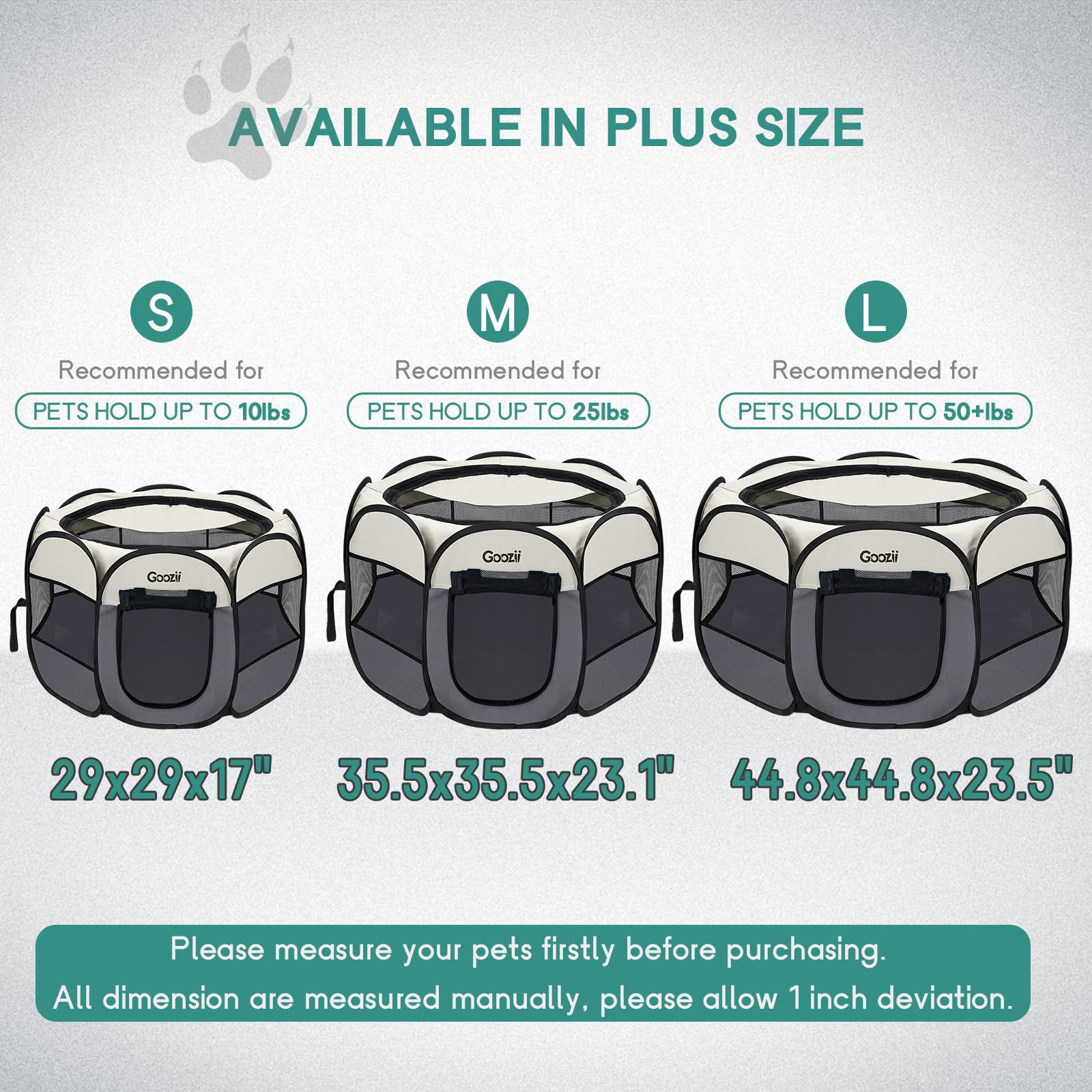 Goozii indoor-outdoor playpen versatile for travel and camping.