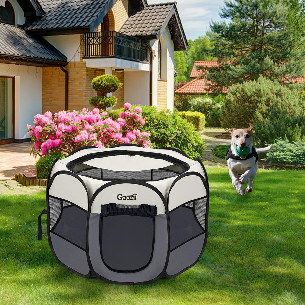 Goozii portable carrying bag included for travel storage.