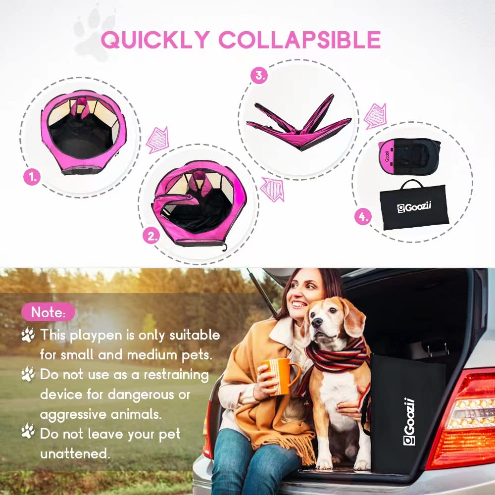 GOOZII playpen portable carrying case for storage