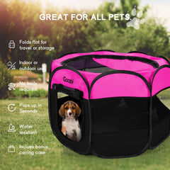 GOOZII pet playpen waterproof 600D fabric for outdoor use