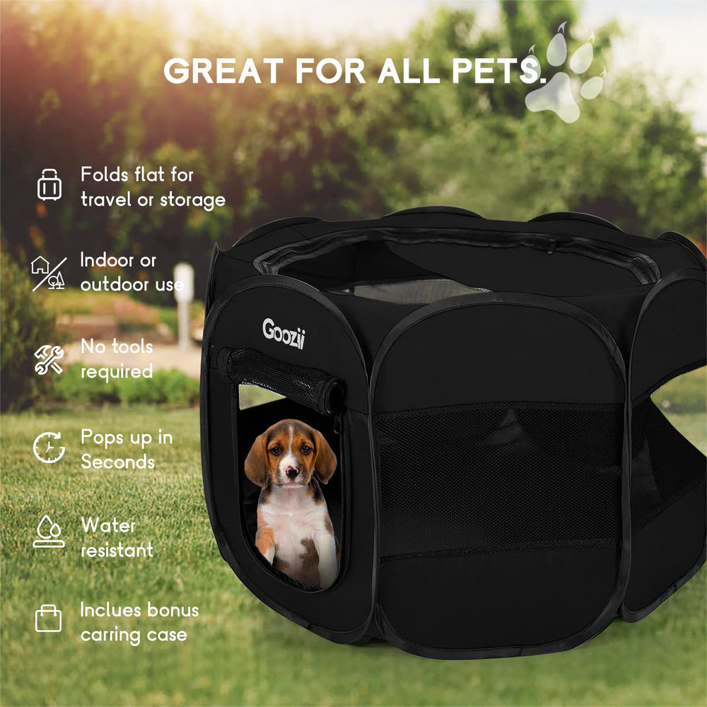 Goozii Playpen interior space offers roomy area for small pets