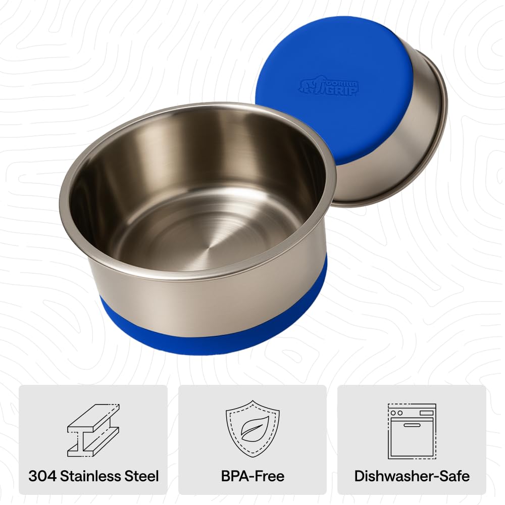GORILLA GRIP BPA-free, rust-resistant stainless steel for safe everyday use.