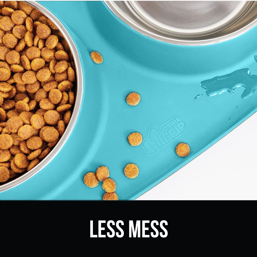 GORILLA GRIP BPA-free silicone mat is easy to clean and durable.