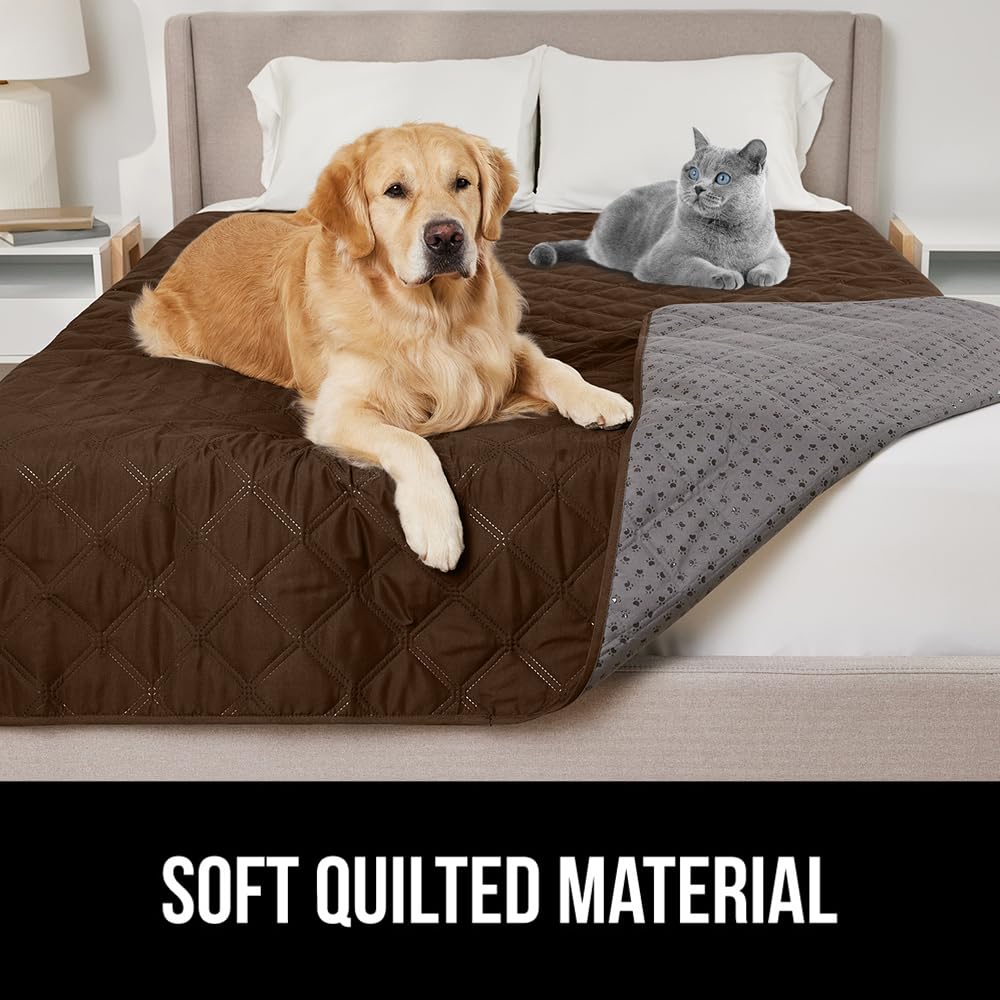 GORILLA GRIP brown blanket on a sectional showcases versatile home use