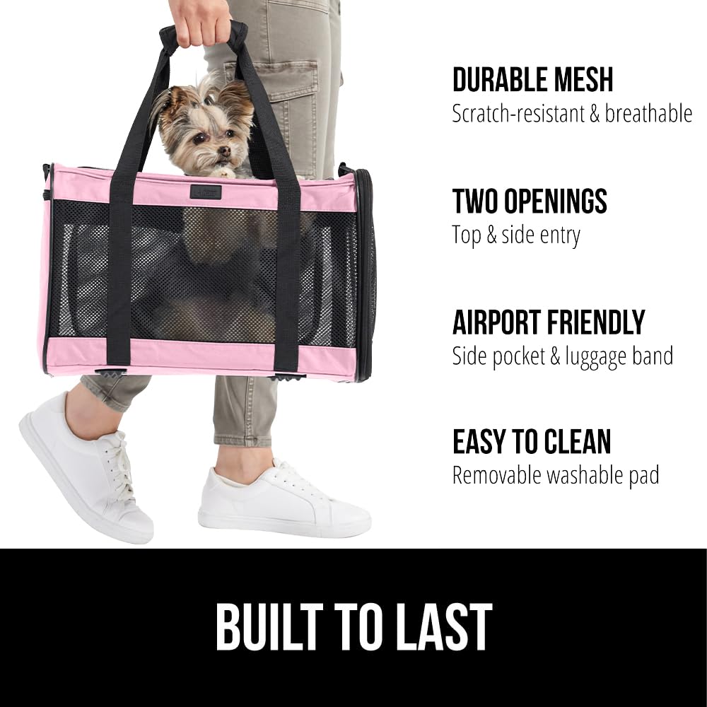 GORILLA GRIP cat carrier side-entry for convenient pet entry