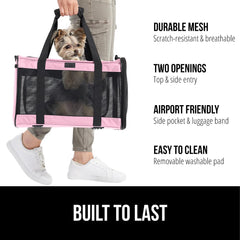 GORILLA GRIP cat carrier side-entry for convenient pet entry