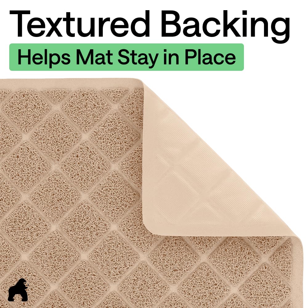 Water-resistant surface protects floors from liquids and scratches.