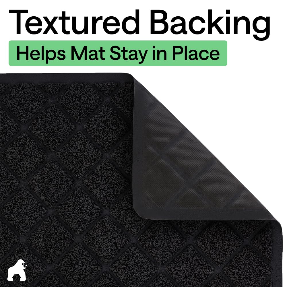 Gorilla Grip mat design is water-resistant to protect floors from liquids.