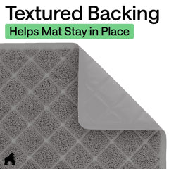 GORILLA GRIP mat water resistant protects floors from spills
