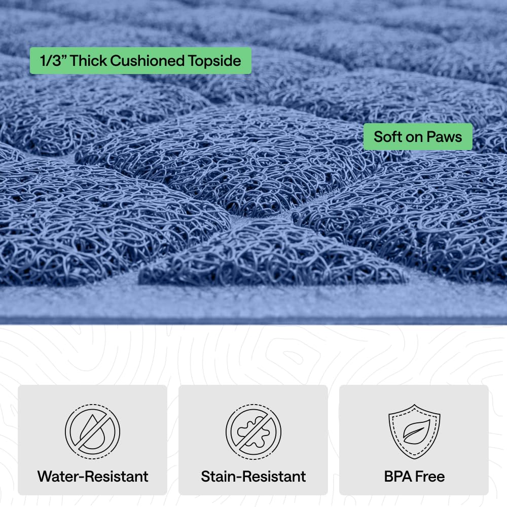 GORILLA GRIP easy-clean design for quick pickup and reuse of litter