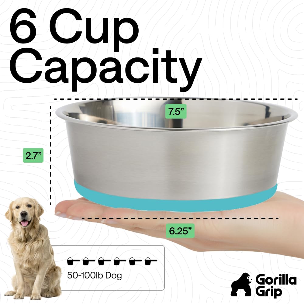 GORILLA GRIP BPA-free food-grade bowl for safe pet feeding