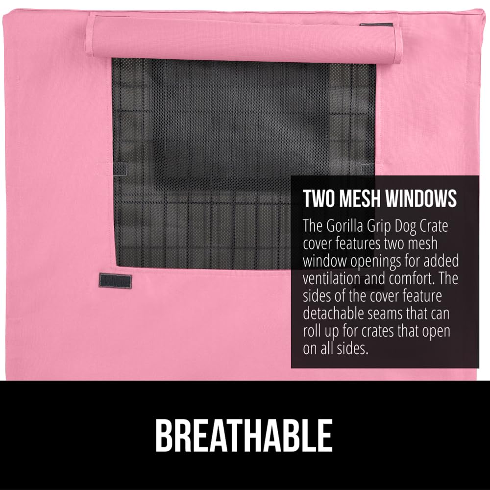 Gorilla Grip all-sides-open design supports crates with multiple doors