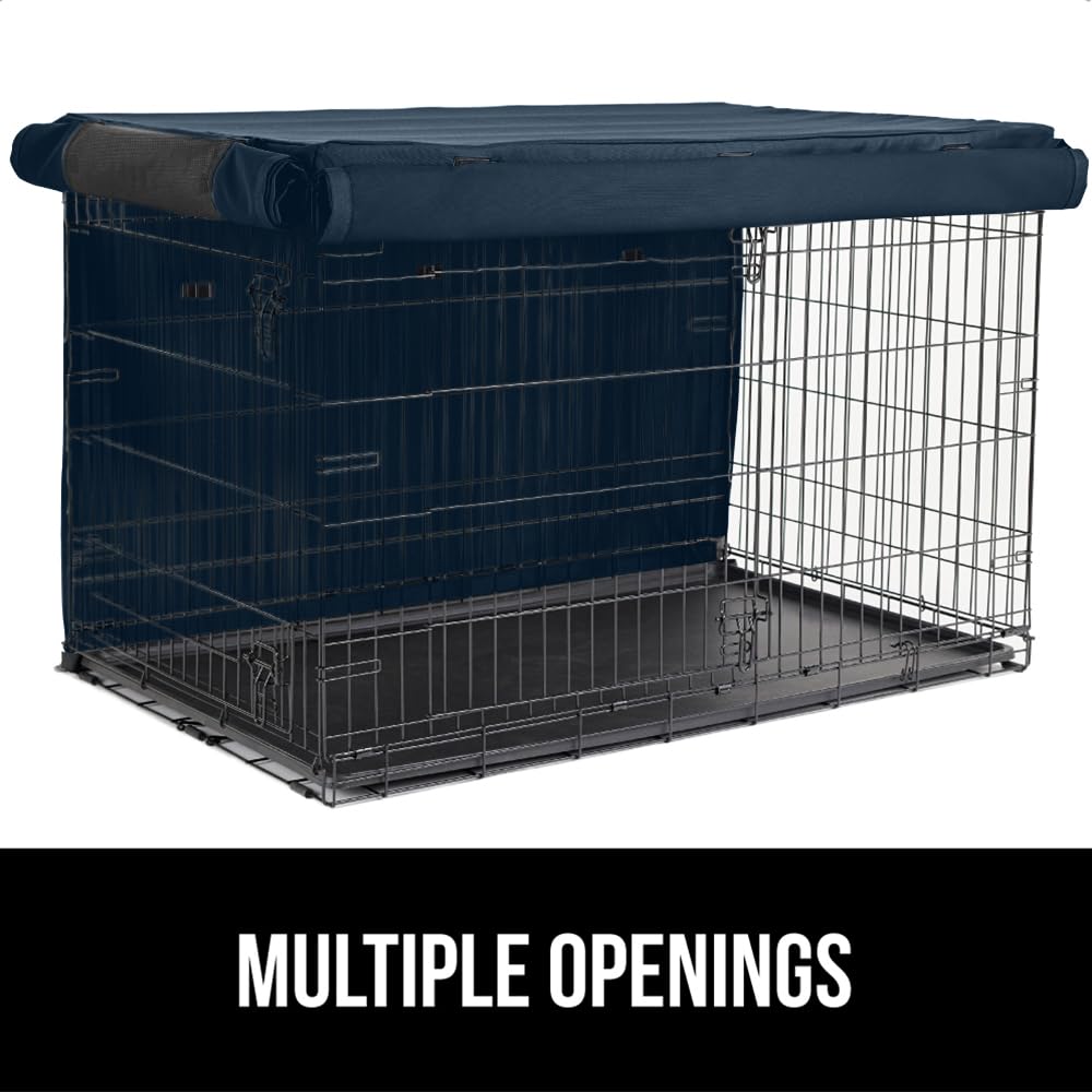 GORILLA GRIP bottom-corner hooks secure cover to crate.