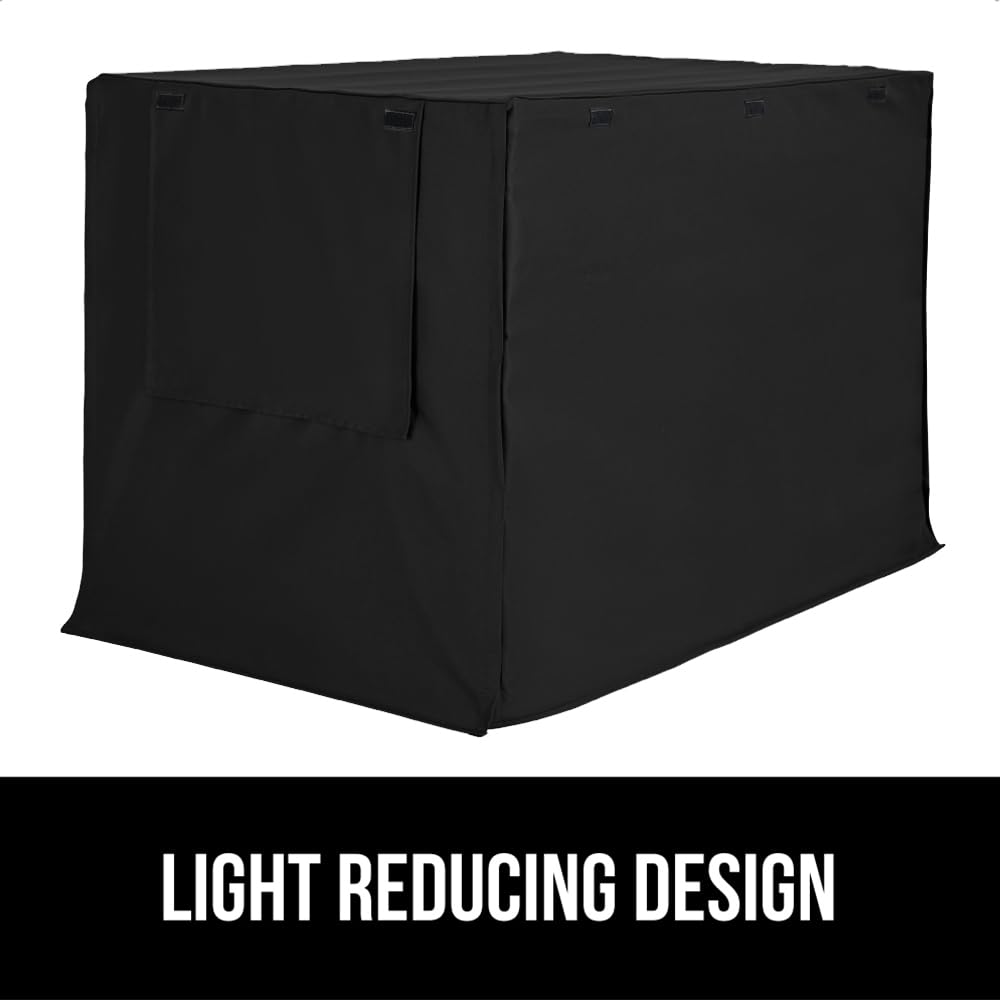 GORILLA GRIP privacy cover reduces light for calmer crate spaces