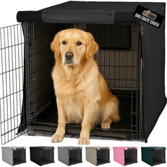 GORILLA GRIP crate cover front view offers privacy and calm during crate time.