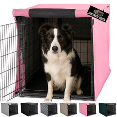 Gorilla Grip dog crate cover front view providing privacy and calm space