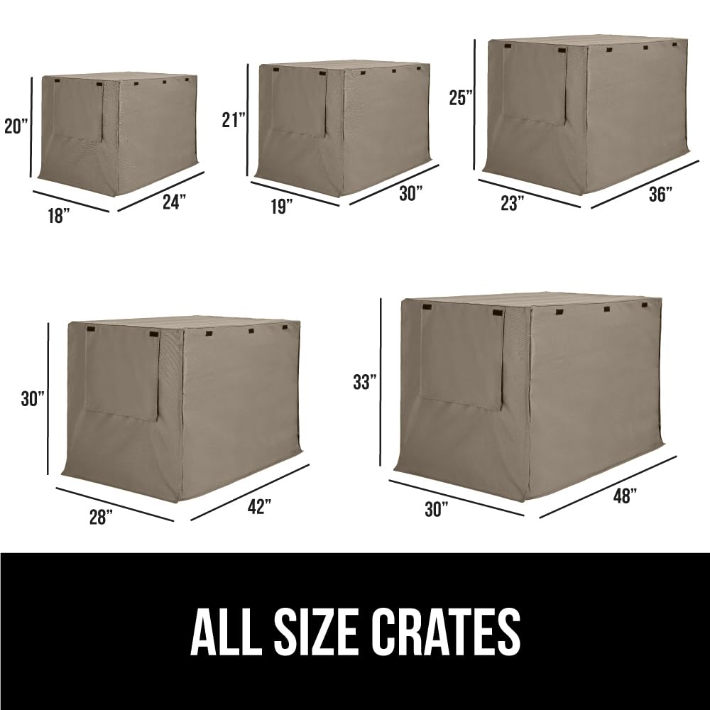 GORILLA GRIP crate cover left side view with roll-up flaps for versatility.