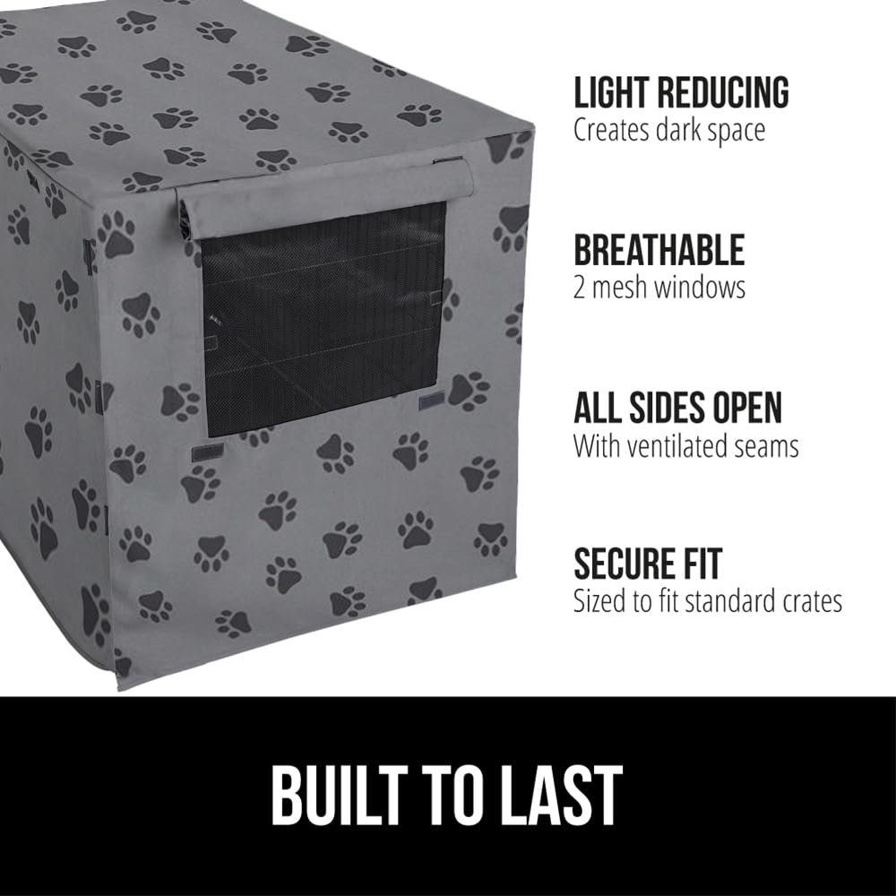 GORILLA GRIP crate cover with front and back breathable mesh windows for airflow